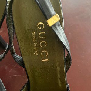 VIntage Gucci Black Slingback